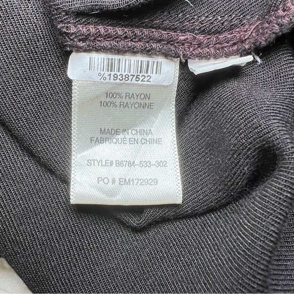 Bella Dahl Black Short Sleeve Rayon Shift Dress Large - Picture 6 of 7